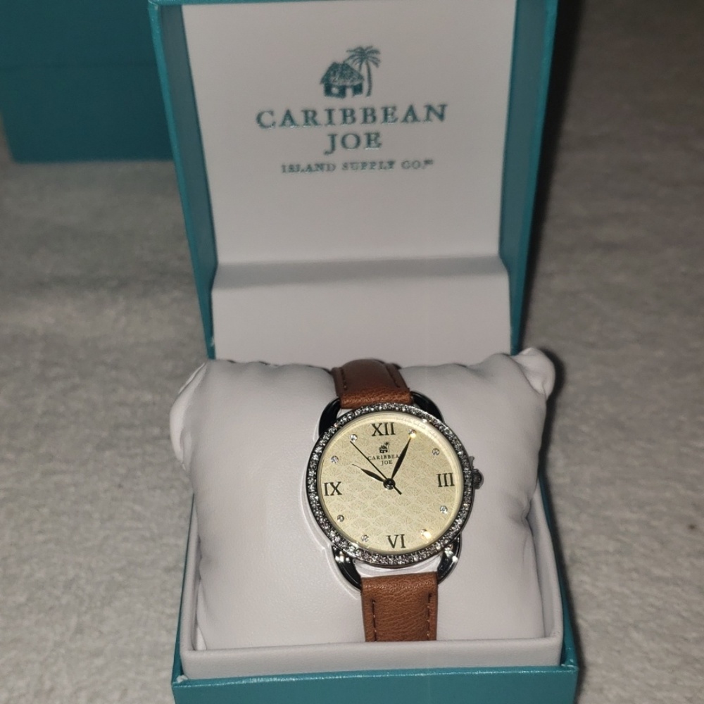 Caribbean Joe watch with rhinestones